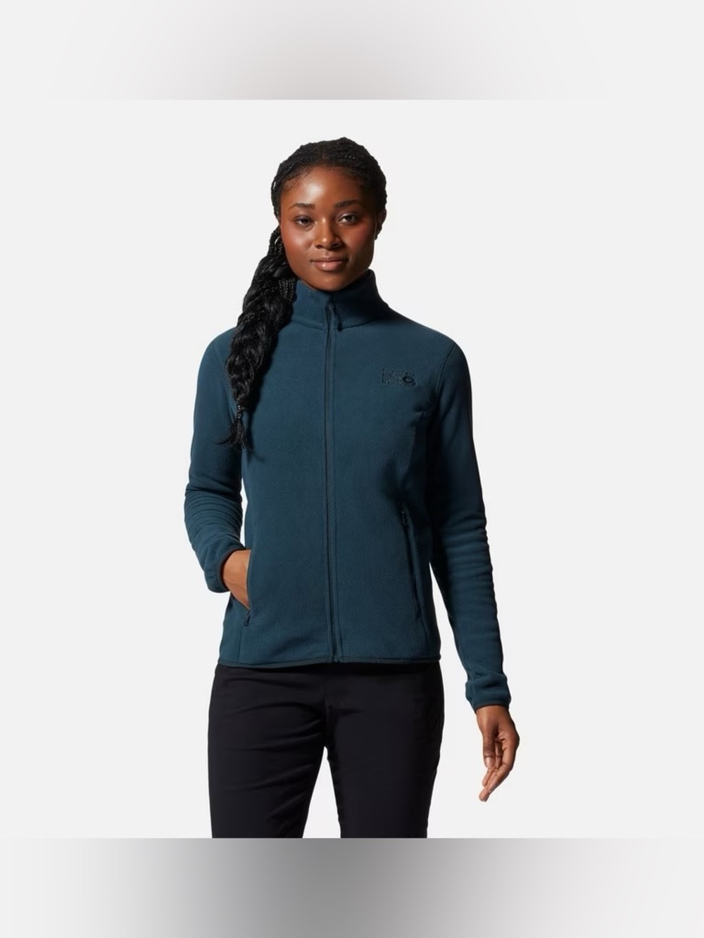 Mountain Hardwear Dark Blue Wintun Fleece Fullzip Jacket Womens Size Large